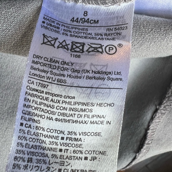 Banana Republic Grey Sheath  Dress size 8 - Picture 8 of 8